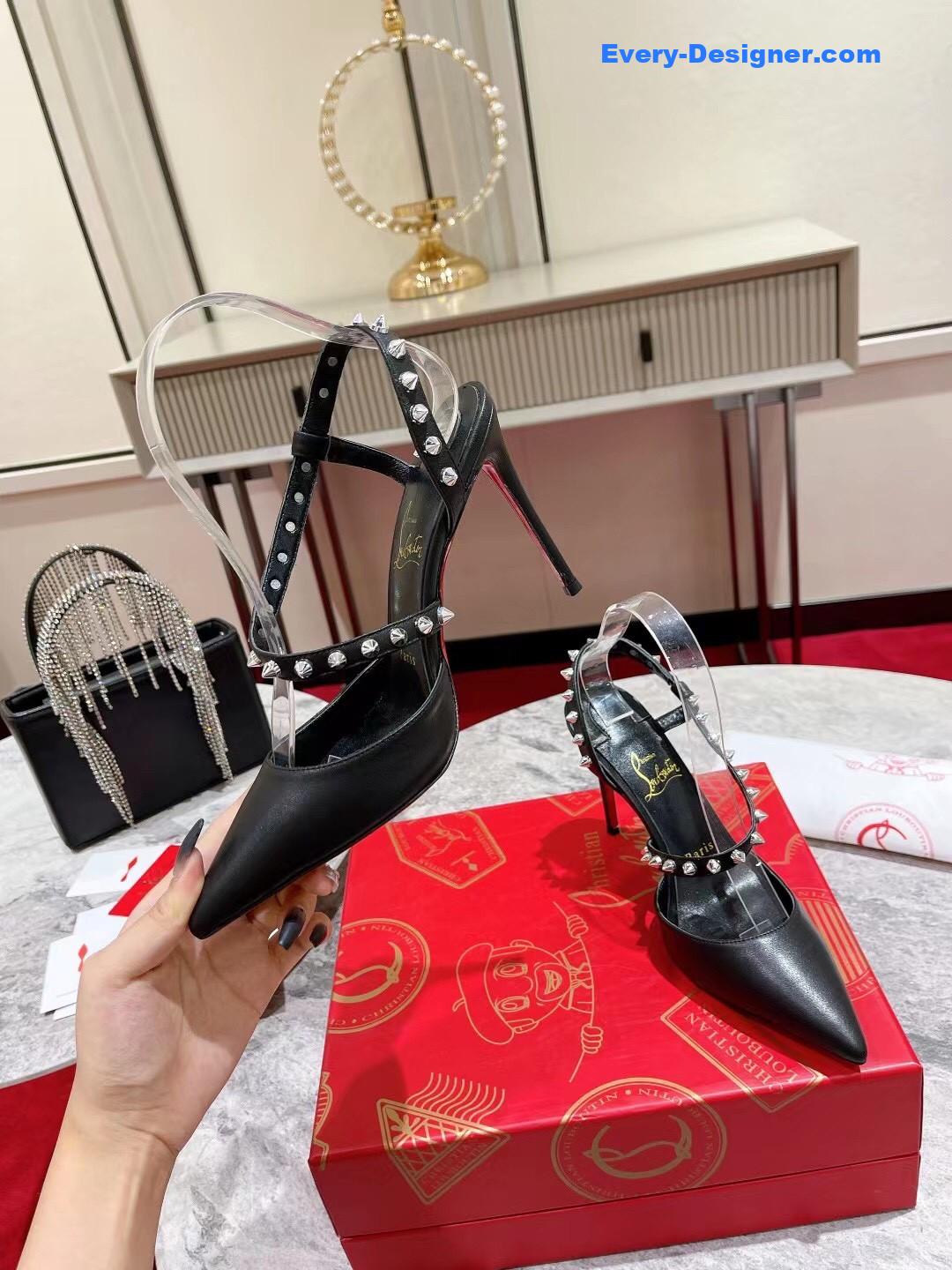 Chr1st1an louboutin lace stud sandals