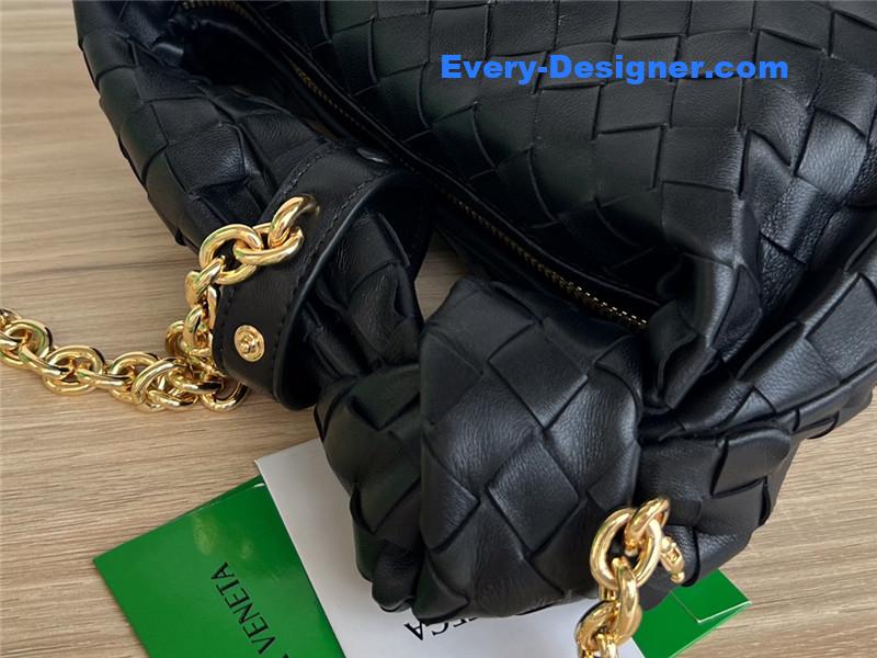 b0tt*ga Ven*ta jodie with chain bag black