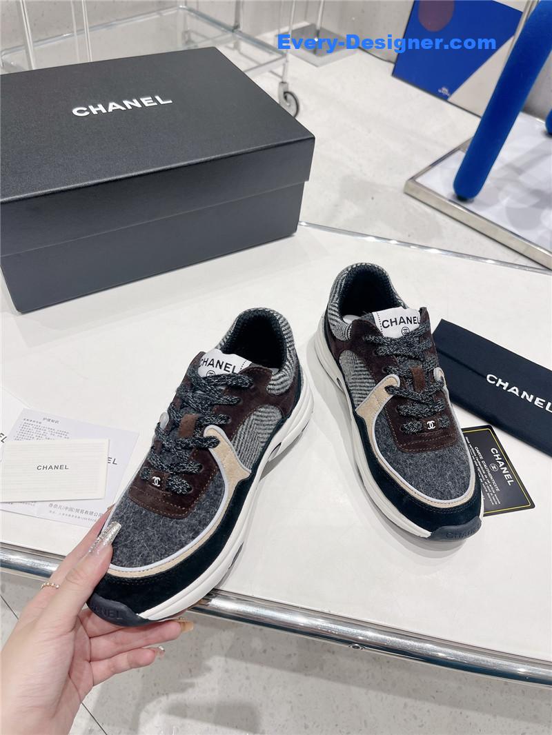 Ch**el logo casual sneakers womens