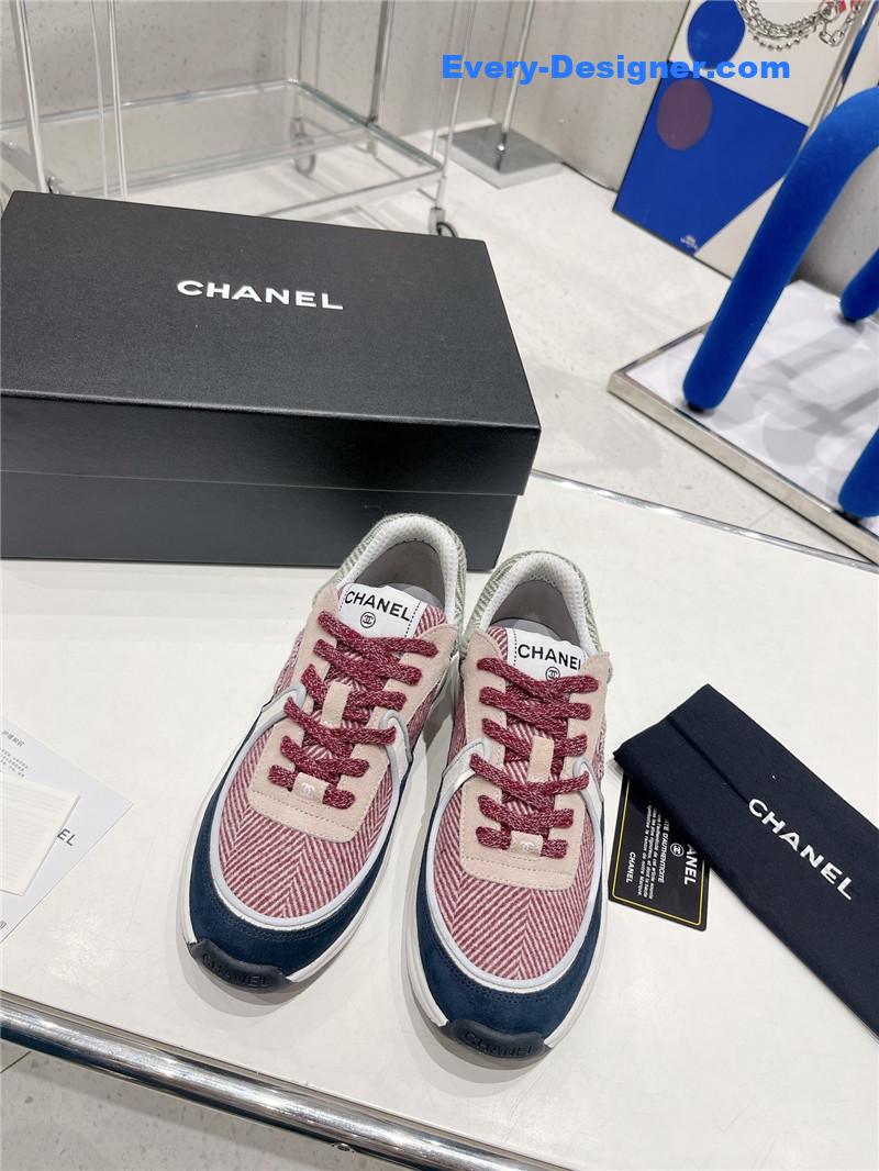 Ch**el logo casual sneakers womens