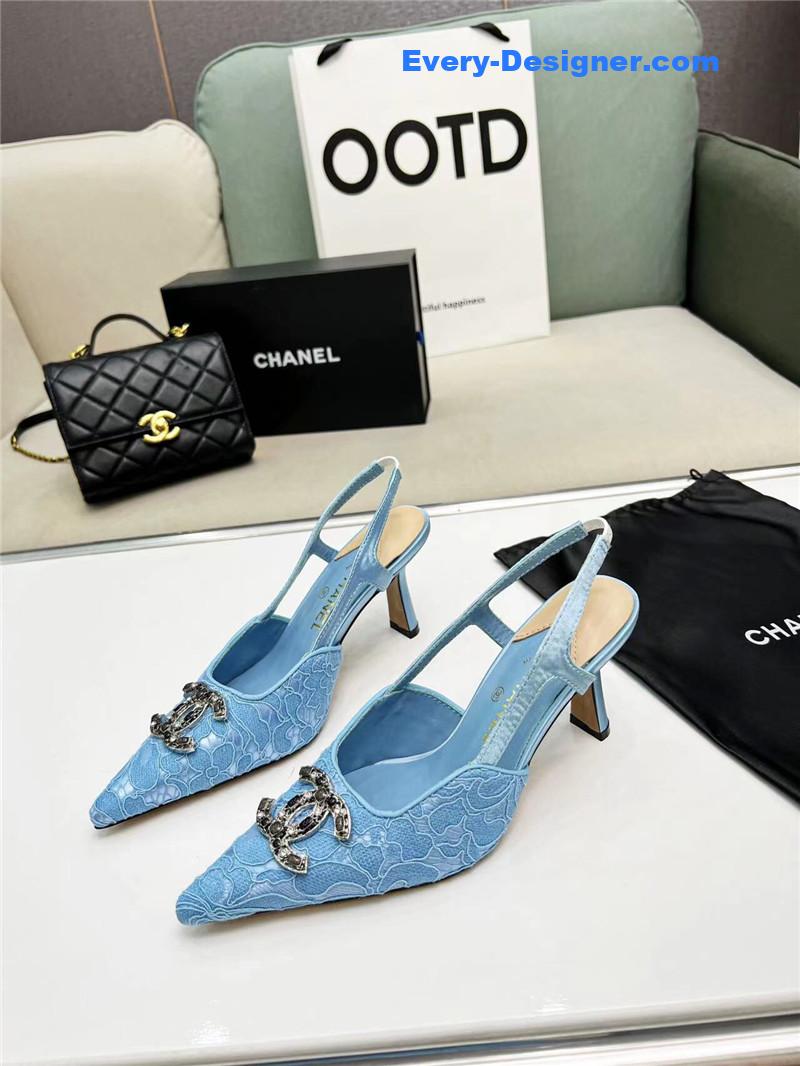 cc pearl double c pendant D1am0nd shoes