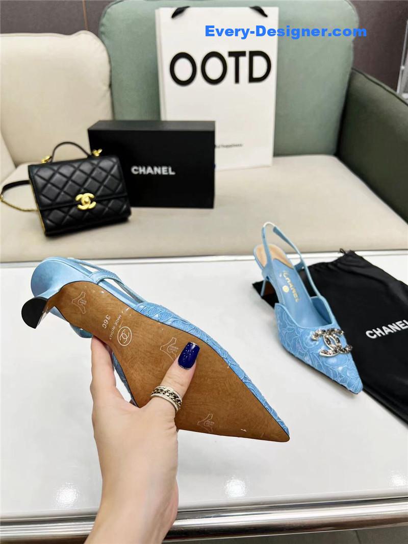 cc pearl double c pendant D1am0nd shoes