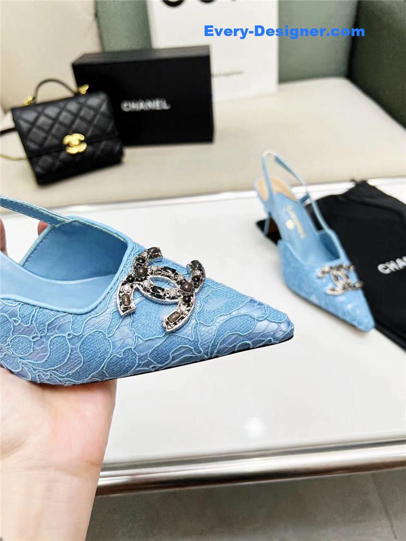 cc pearl double c pendant D1am0nd shoes