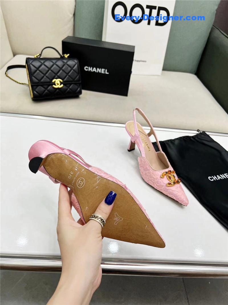 cc pearl double c pendant D1am0nd shoes