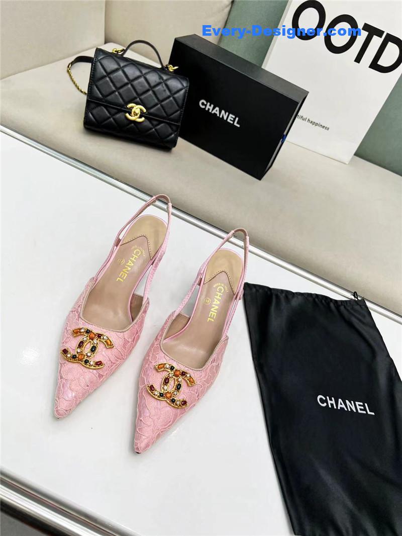 cc pearl double c pendant D1am0nd shoes