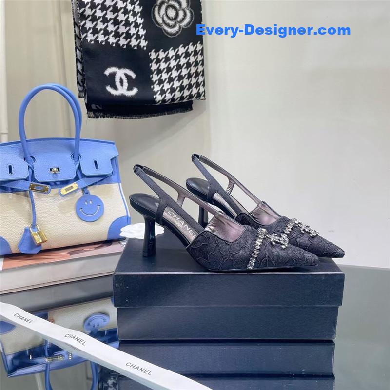 cc pearl double c pendant D1am0nd shoes