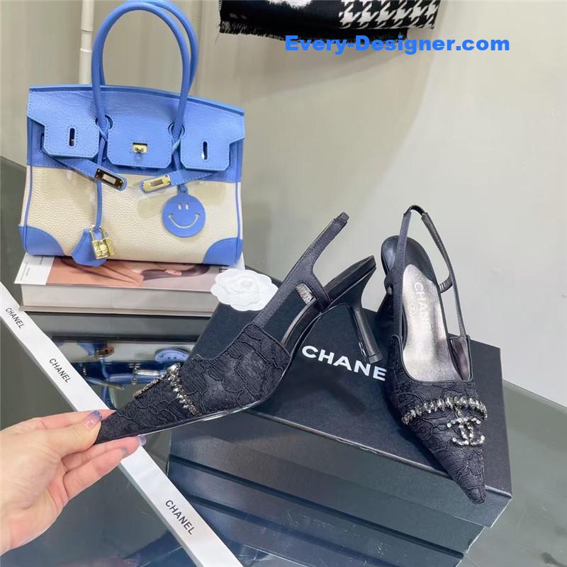 cc pearl double c pendant D1am0nd shoes