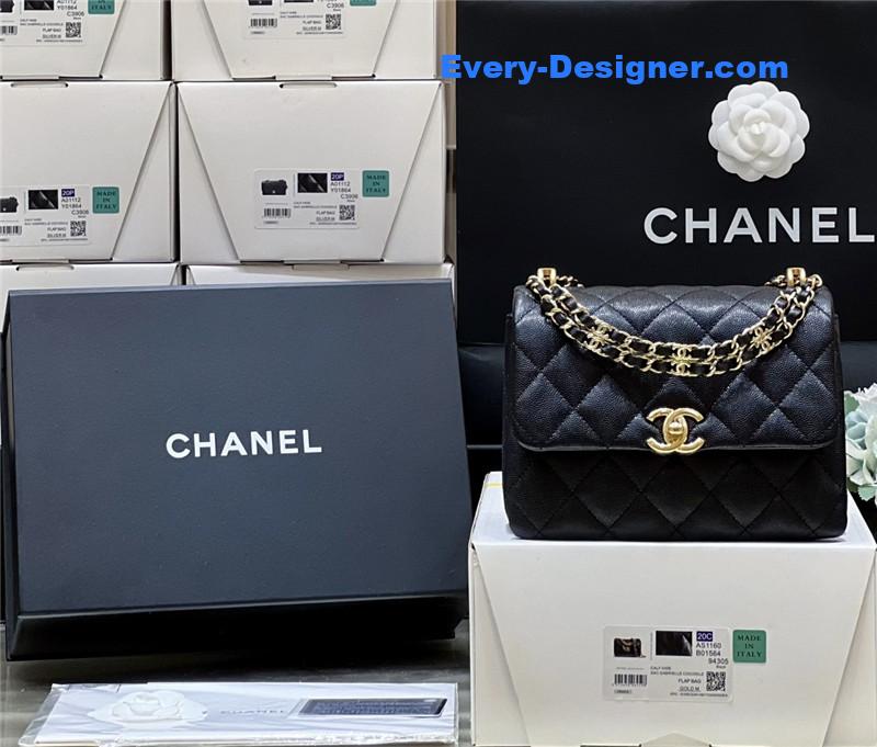 Ch**el leather cf shoulder bag