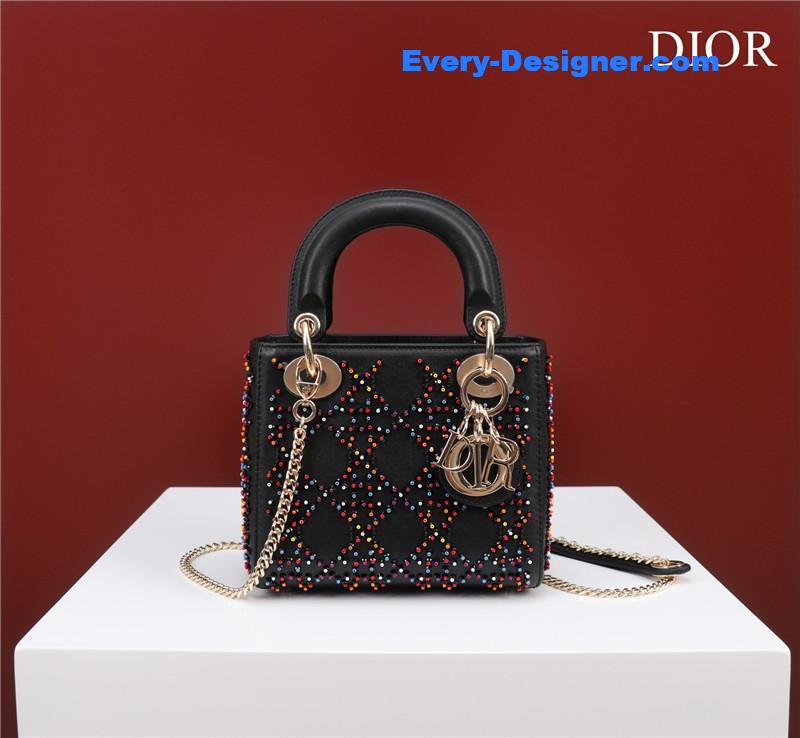 mini lady D10r beaded bag