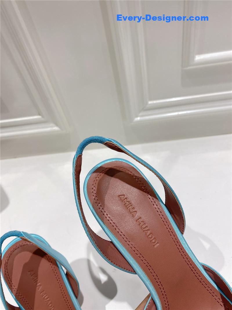 AMINA MUADDI high-end rhinestone original buckle pumps