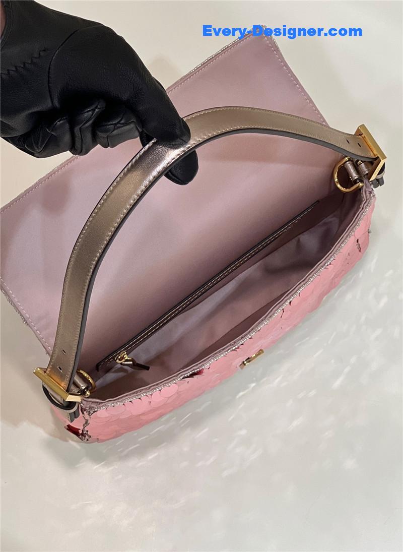 F**di sequin baguette bag