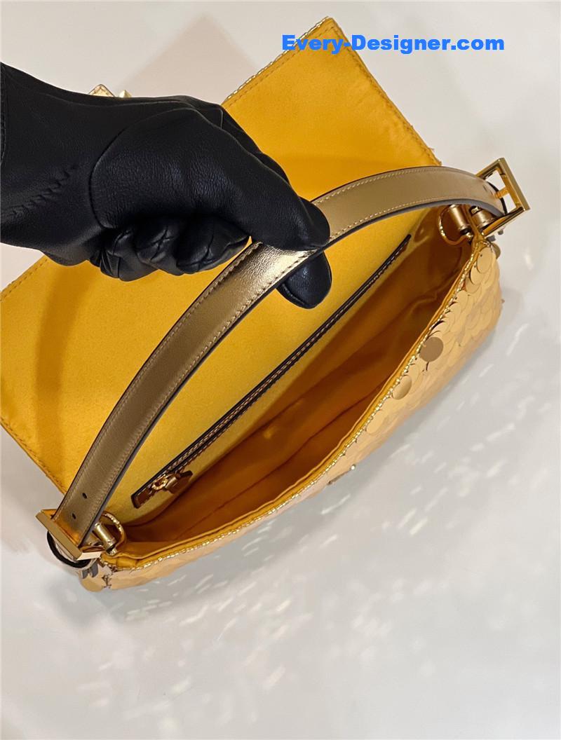 F**di sequin baguette bag
