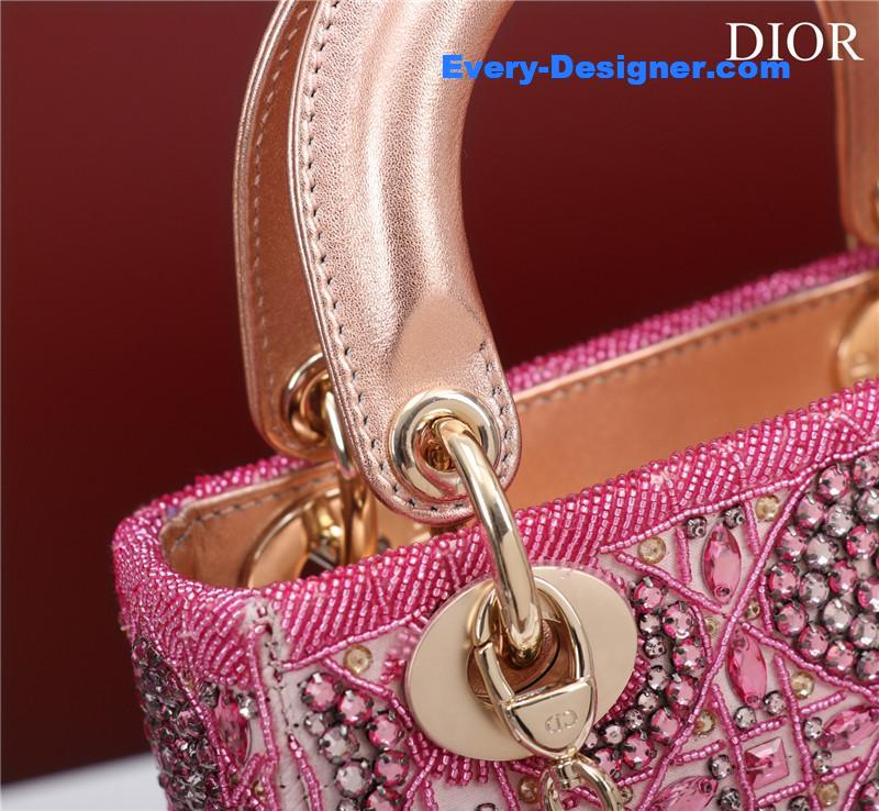 mini lady D10r beaded bag