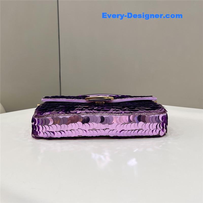 F**di sequin baguette bag