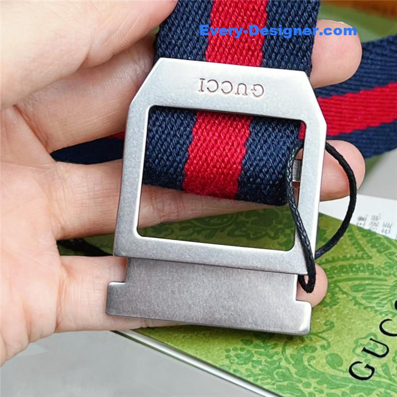 Gvc*1 webbing belt with rectangular buckle