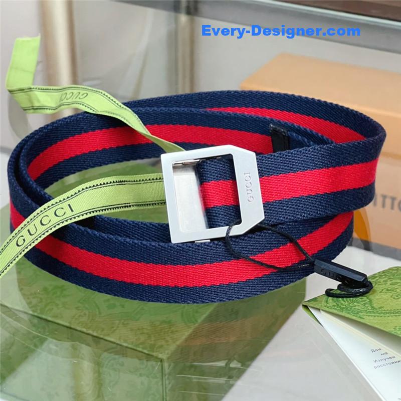 Gvc*1 webbing belt with rectangular buckle