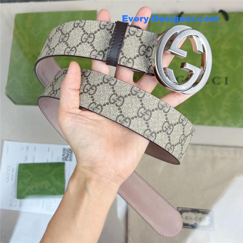 Gvc*1 beige gg svp*me canvas belt