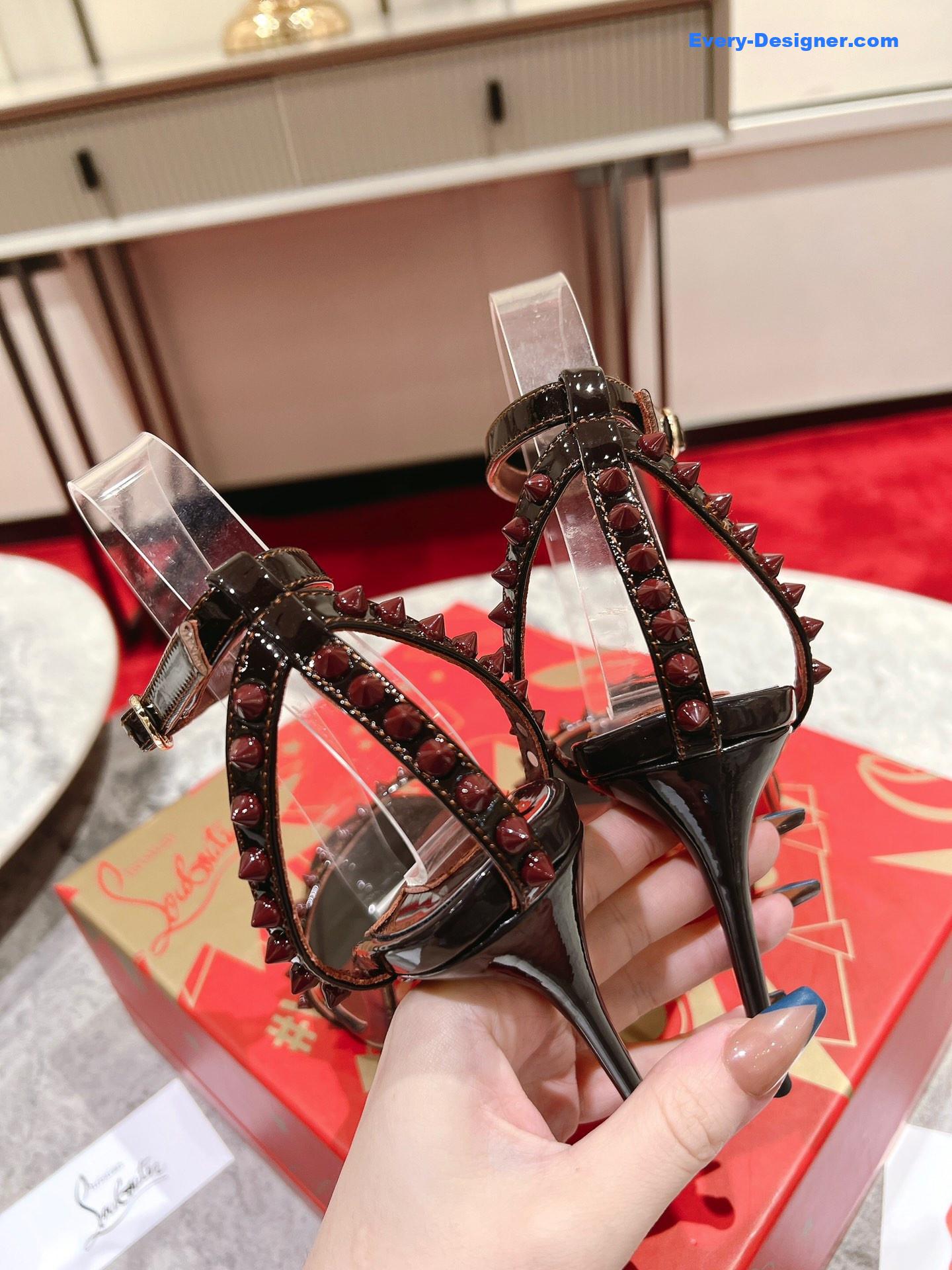 Chr1st1an louboutin spiked strappy sandals