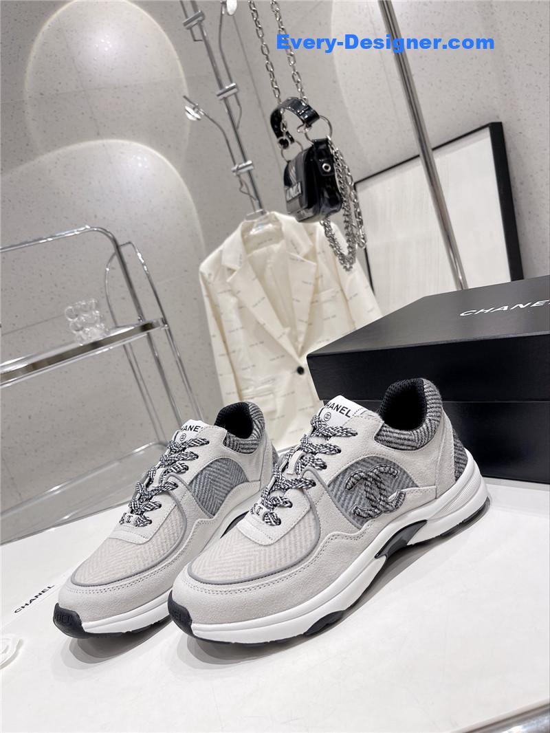 Ch**el logo casual sneakers womens