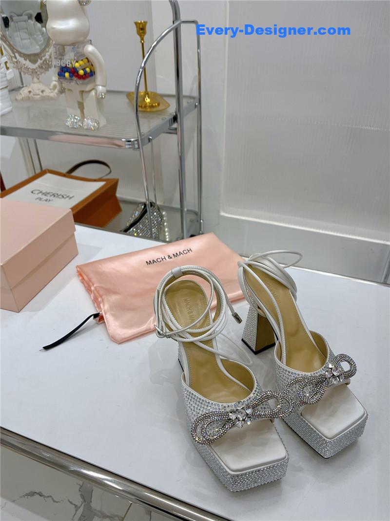 &   bow high-heeled sandals