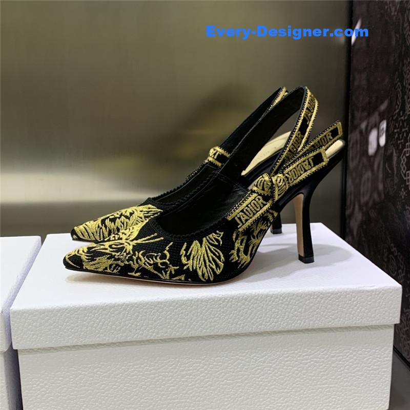 D10r high heel bowknot color matching women’s shoes