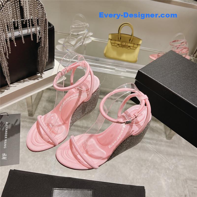 A1exa*der wang new rhinestone wedge high heels
