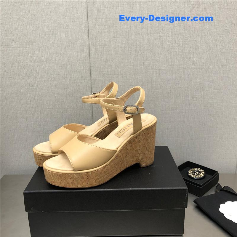 CC fish mouth stiletto sandals
