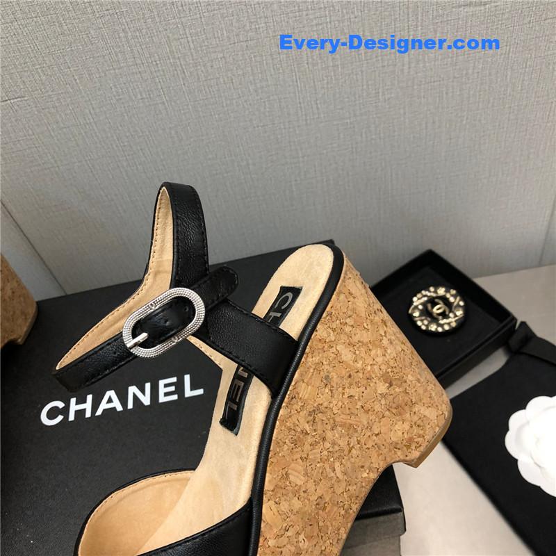 CC fish mouth stiletto sandals