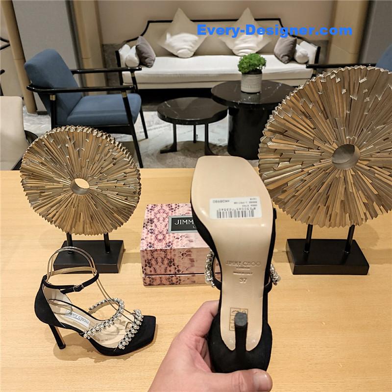 j1m*y ch00 high heel D1am0nd chain sandals