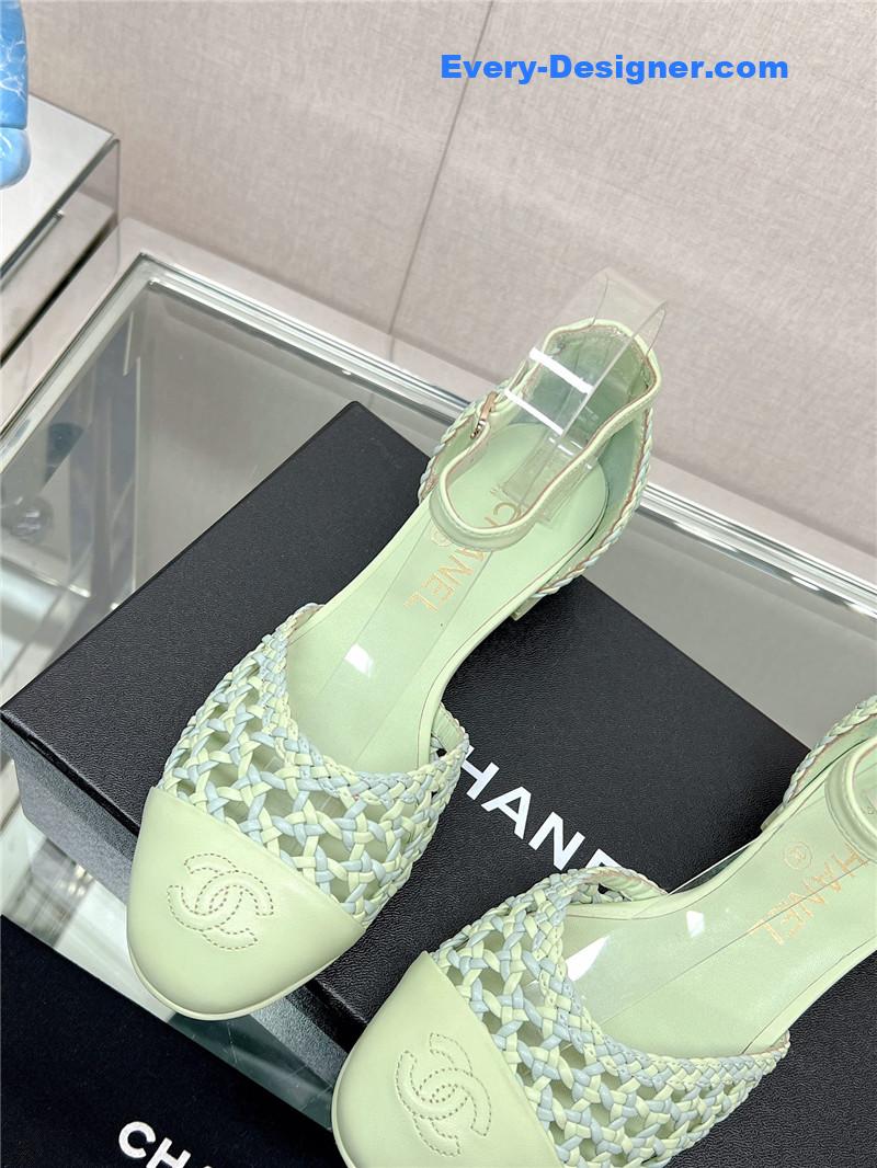 CC Mary Jane hollow woven sandals