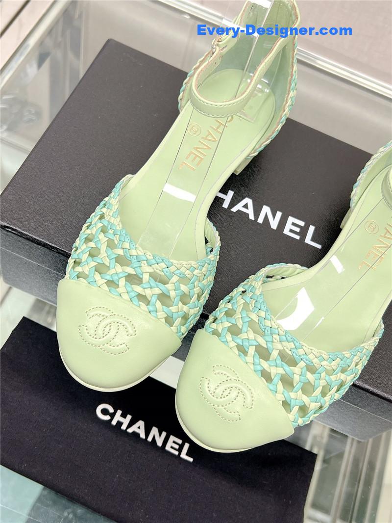 CC Mary Jane hollow woven sandals