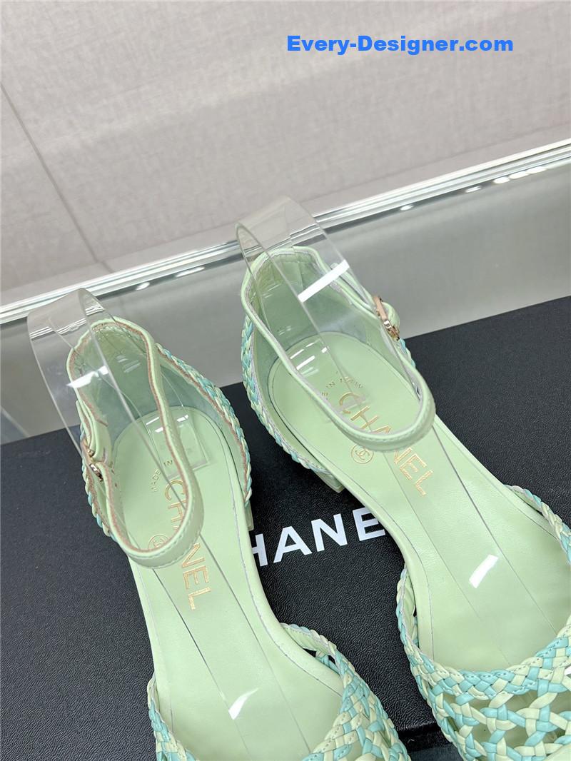 CC Mary Jane hollow woven sandals