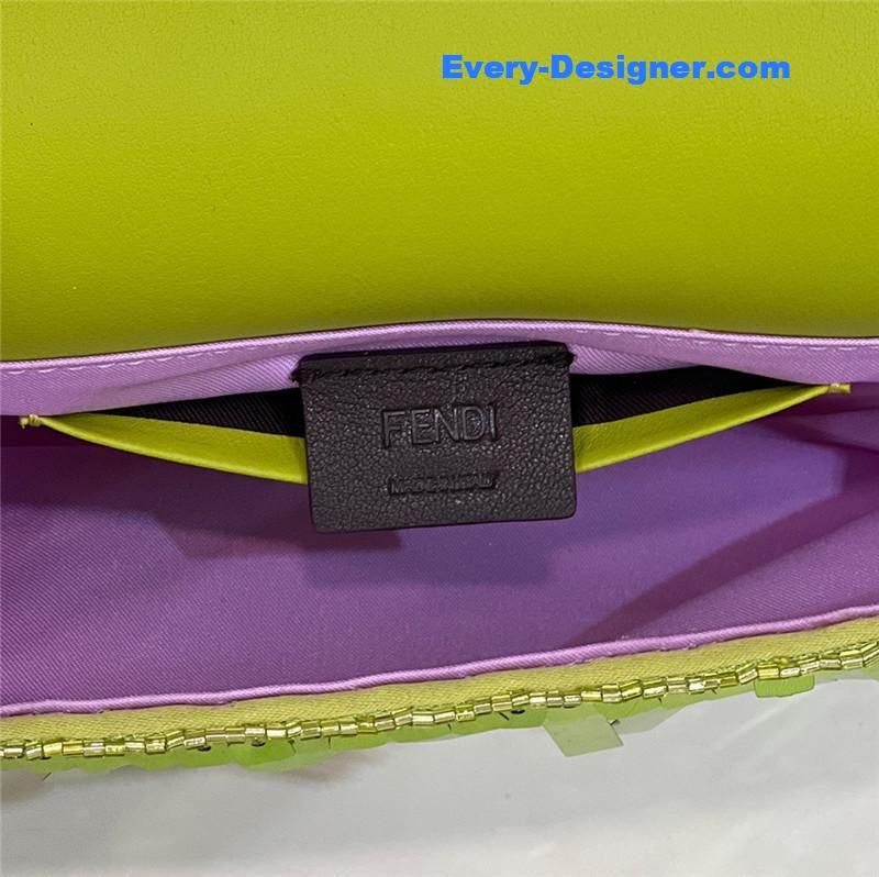 F**di sequins mini baguette bag
