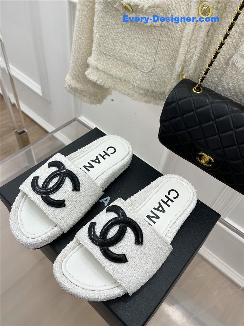 CC new big double C lazy slippers