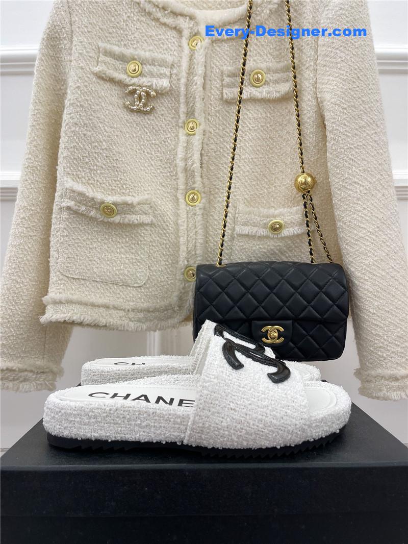 CC new big double C lazy slippers