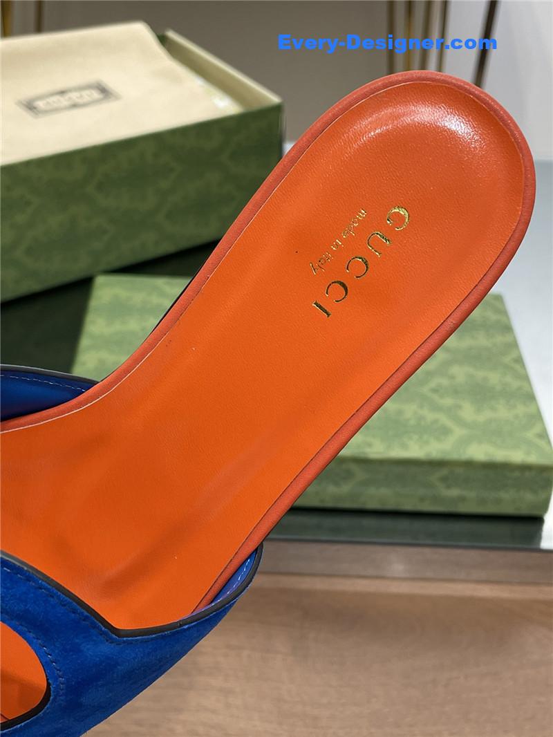 Gvc*1 logo gg cutout slippers