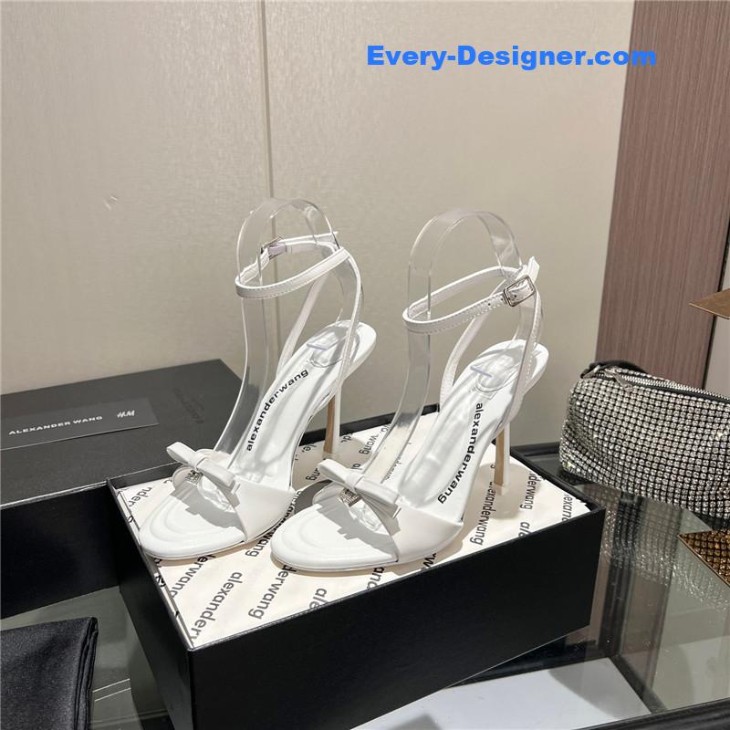 A1exa*der wang logo rhinestone pumps