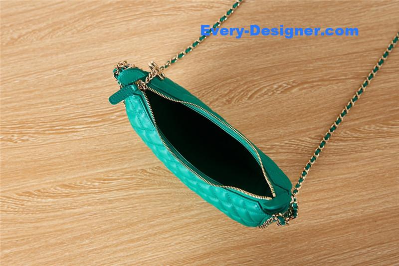Ch**el small hobo bag green