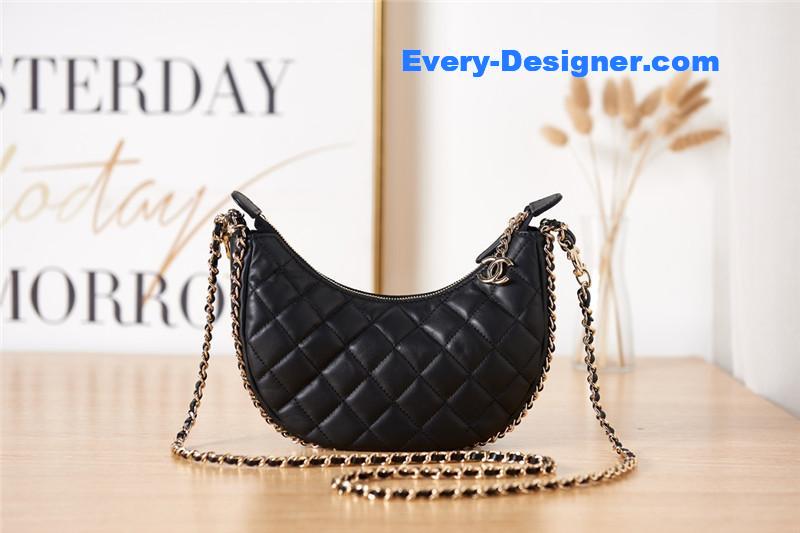 Ch**el small hobo bag black