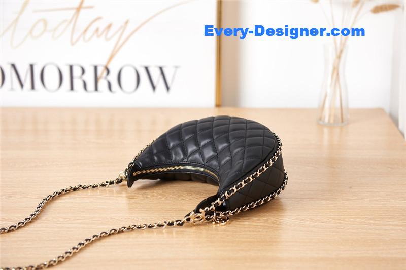 Ch**el small hobo bag black