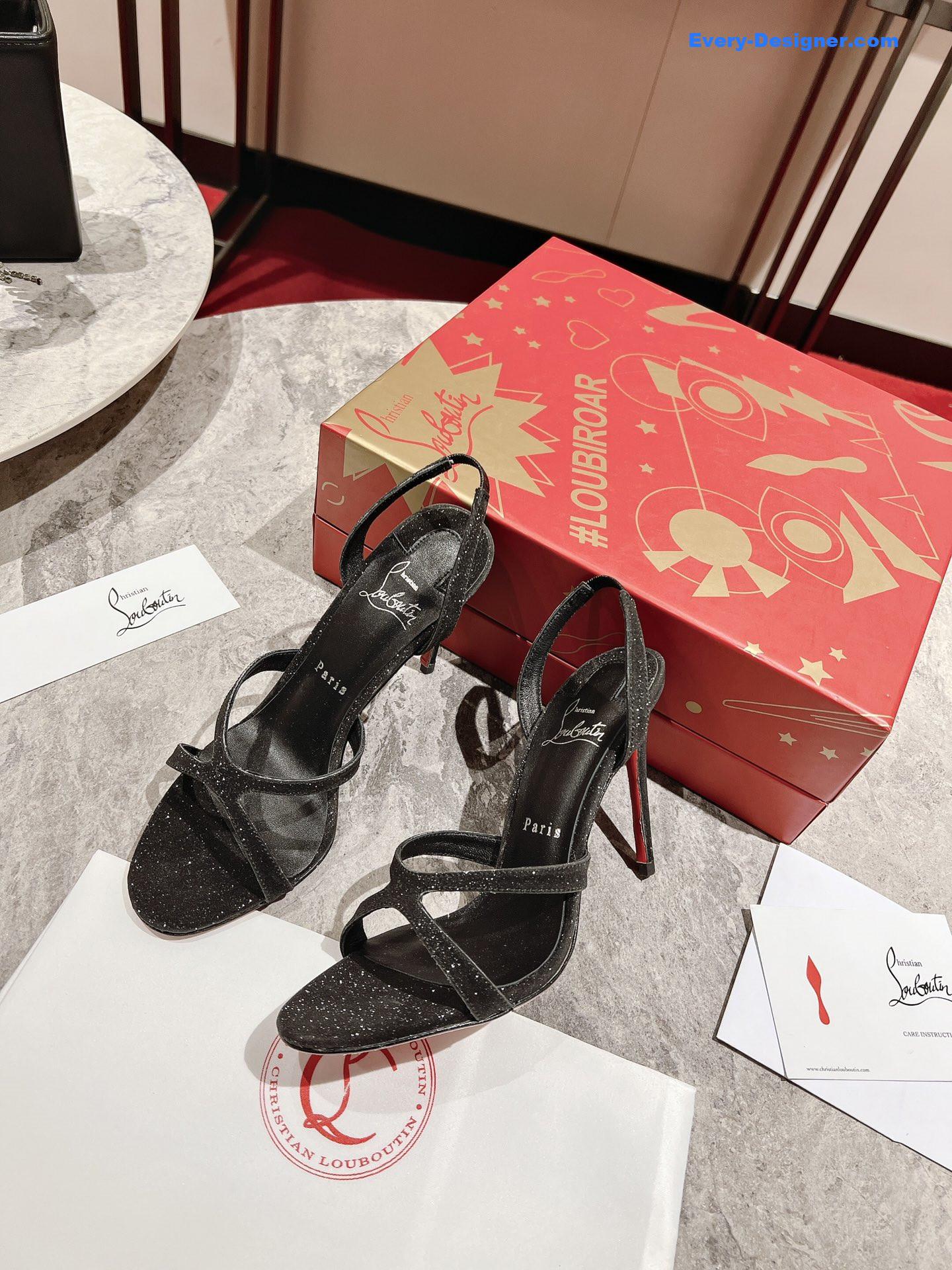 Chr1st1an louboutin cross strap sandals
