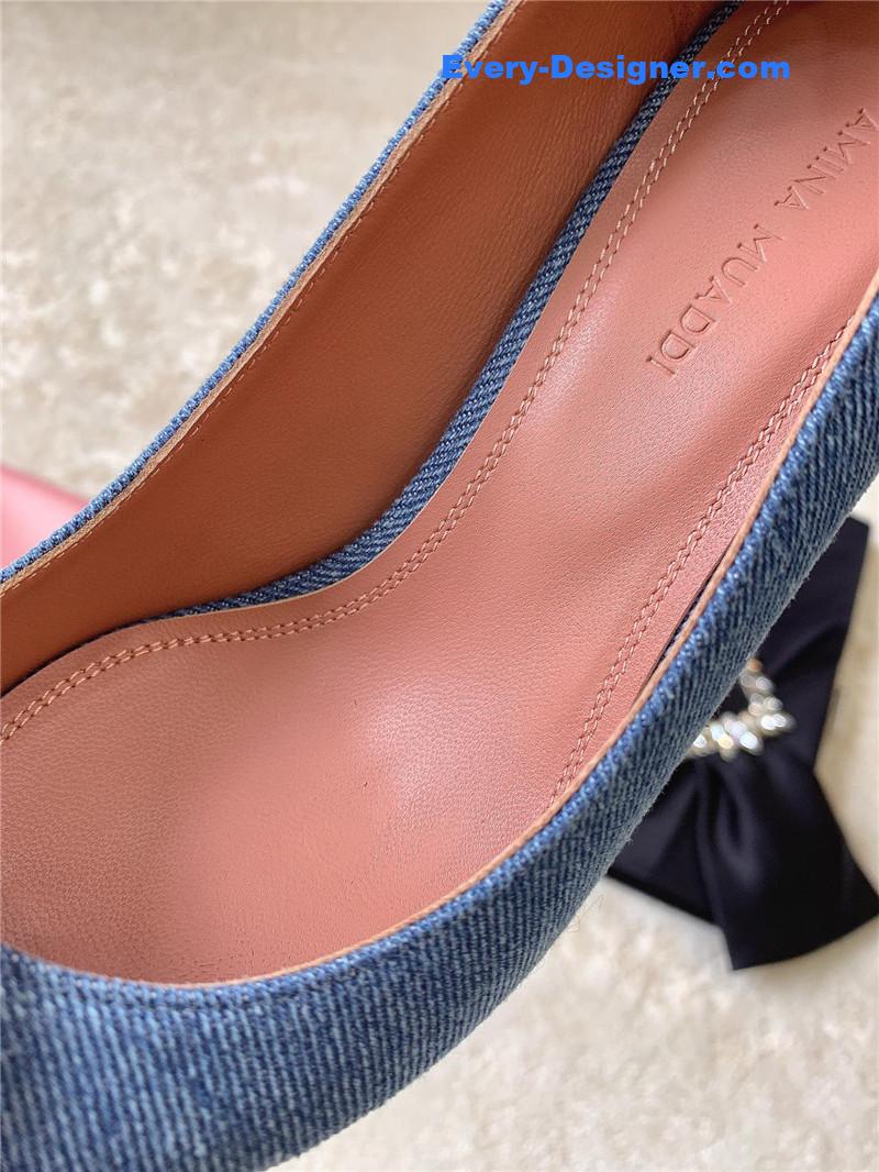 Amina Muaddi New Arrival Crystal Pumps