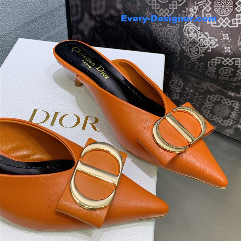 D10r spring and summer new jelly-colored pointed mules