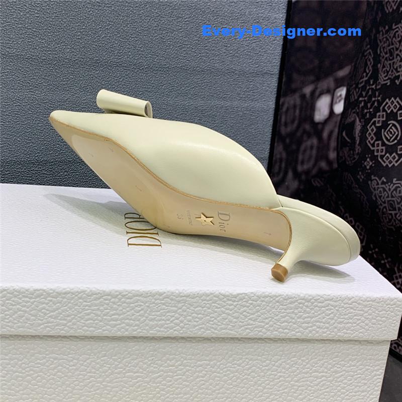 D10r spring and summer new jelly-colored pointed mules