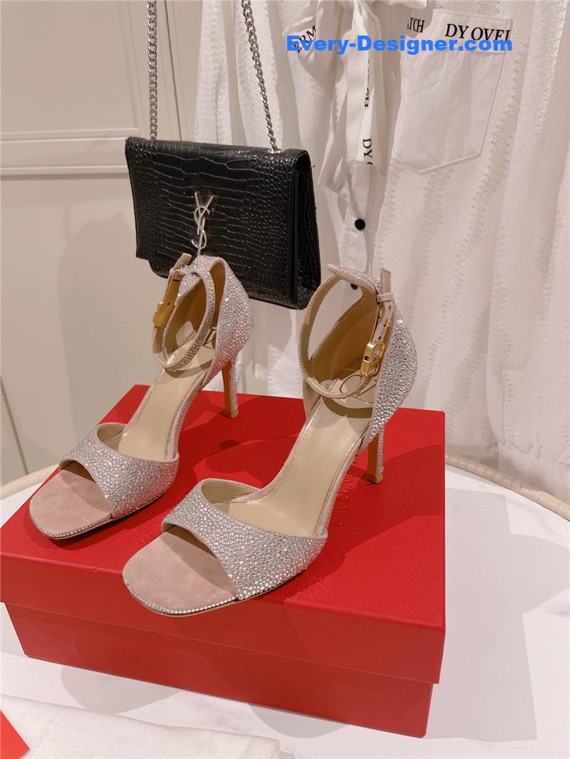 Va1e*ntin0 embossed sandals