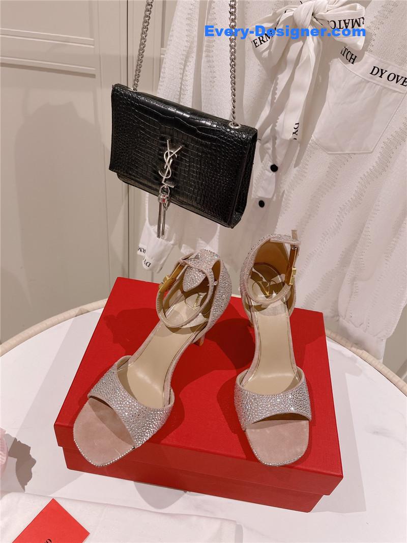 Va1e*ntin0 embossed sandals