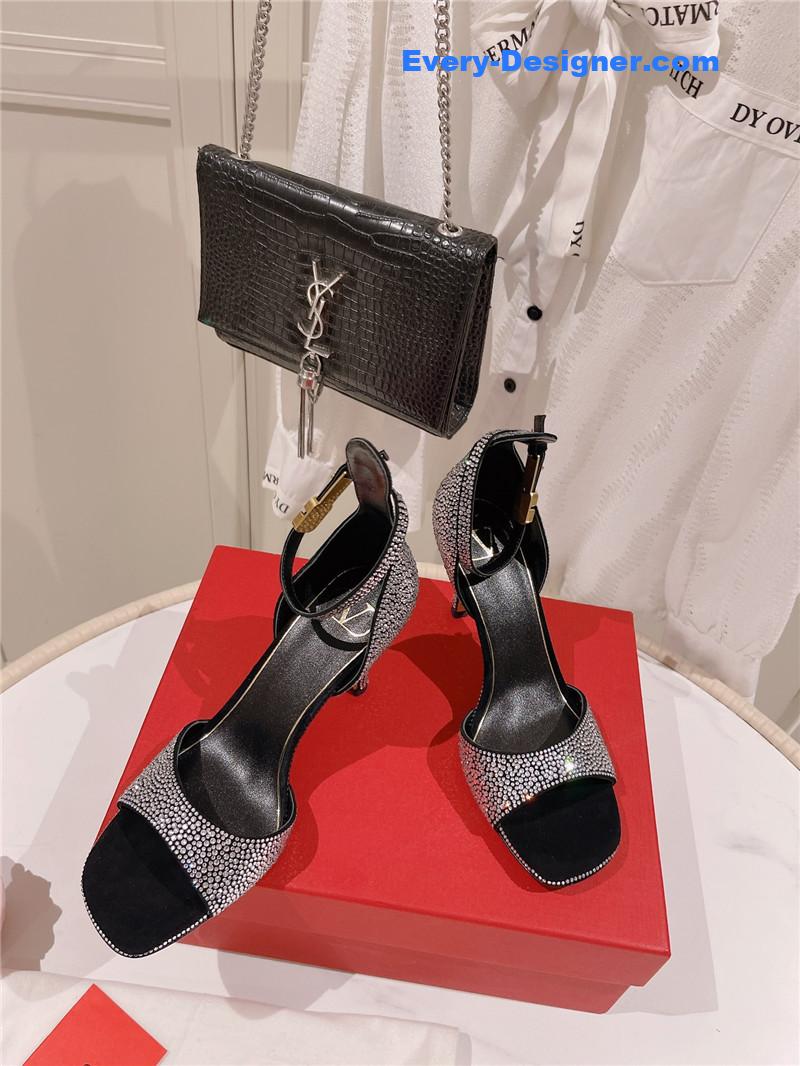 Va1e*ntin0 embossed sandals