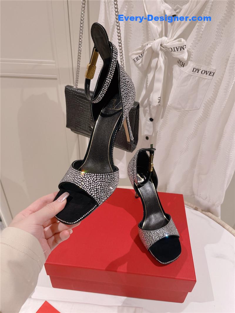 Va1e*ntin0 embossed sandals