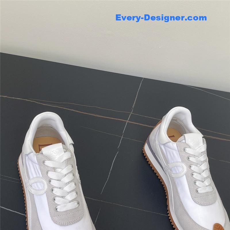 L0ew* white flow runner sneakers