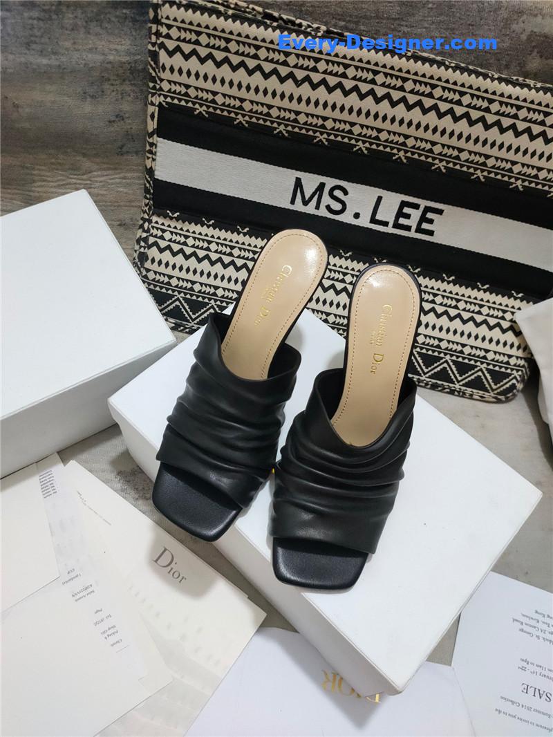 D10r leather high heel sandals